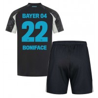 Echipament fotbal Bayer Leverkusen Victor Boniface #22 Tricou Treilea 2024-25 pentru copii maneca scurta (+ Pantaloni scurti)